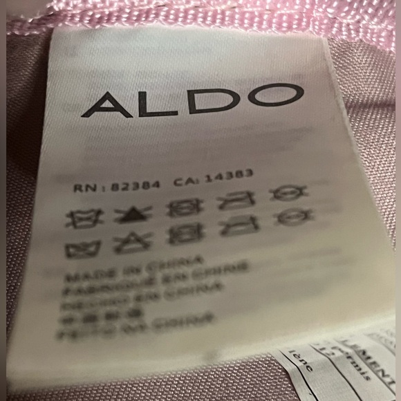 ALDO Crushed Velvet blush Pink Small Backpack/Purse - WINTER must! - Picture 8 of 16